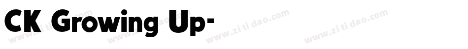 CK Growing Up字体转换